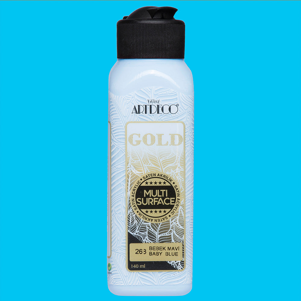 Artdeco Gold Multi-Surface Akrilik Boya 140ml Bebek Mavi 268