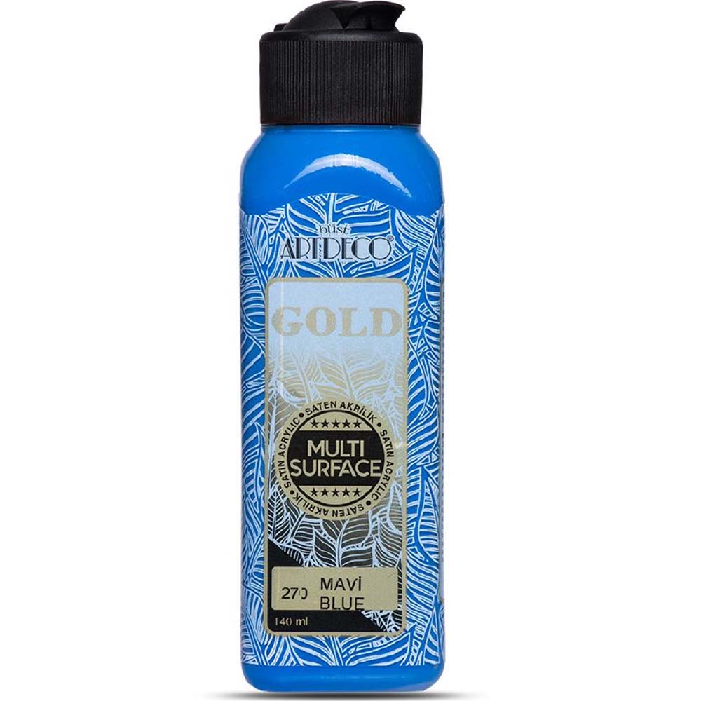 Artdeco Gold Multi-Surface Akrilik Boya 140ml Azur Mavi 274