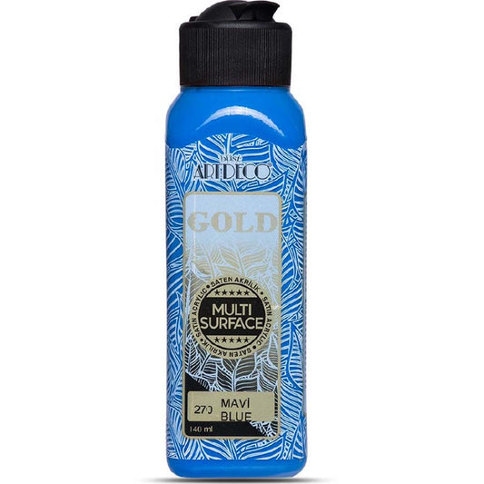Artdeco Gold Multi-Surface Akrilik Boya 140ml Azur Mavi 274