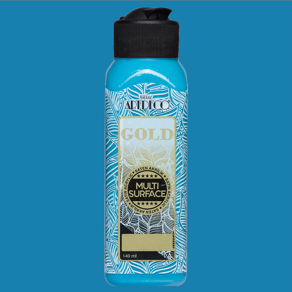 Artdeco Gold Multi-Surface Akrilik Boya 140ml Okyanus Mavi 276