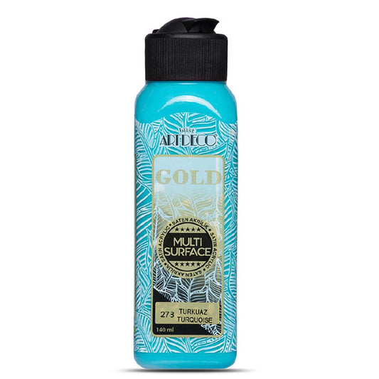 Artdeco Gold Multi-Surface Akrilik Boya 140ml Turkuaz 278