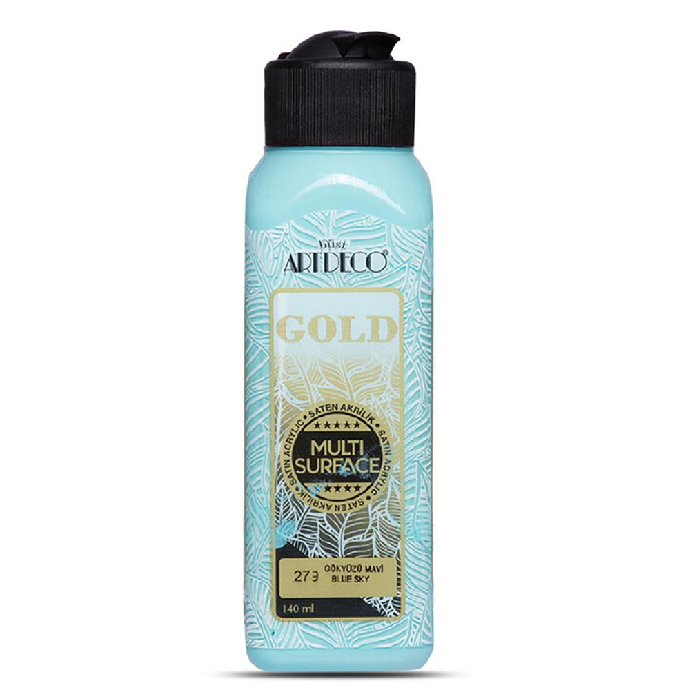 Artdeco Gold Multi-Surface Akrilik Boya 140ml Gökyüzü Mavi 279