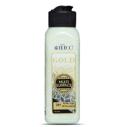 Artdeco Gold Multi-Surface Akrilik Boya 140ml Retro Yeşil 281