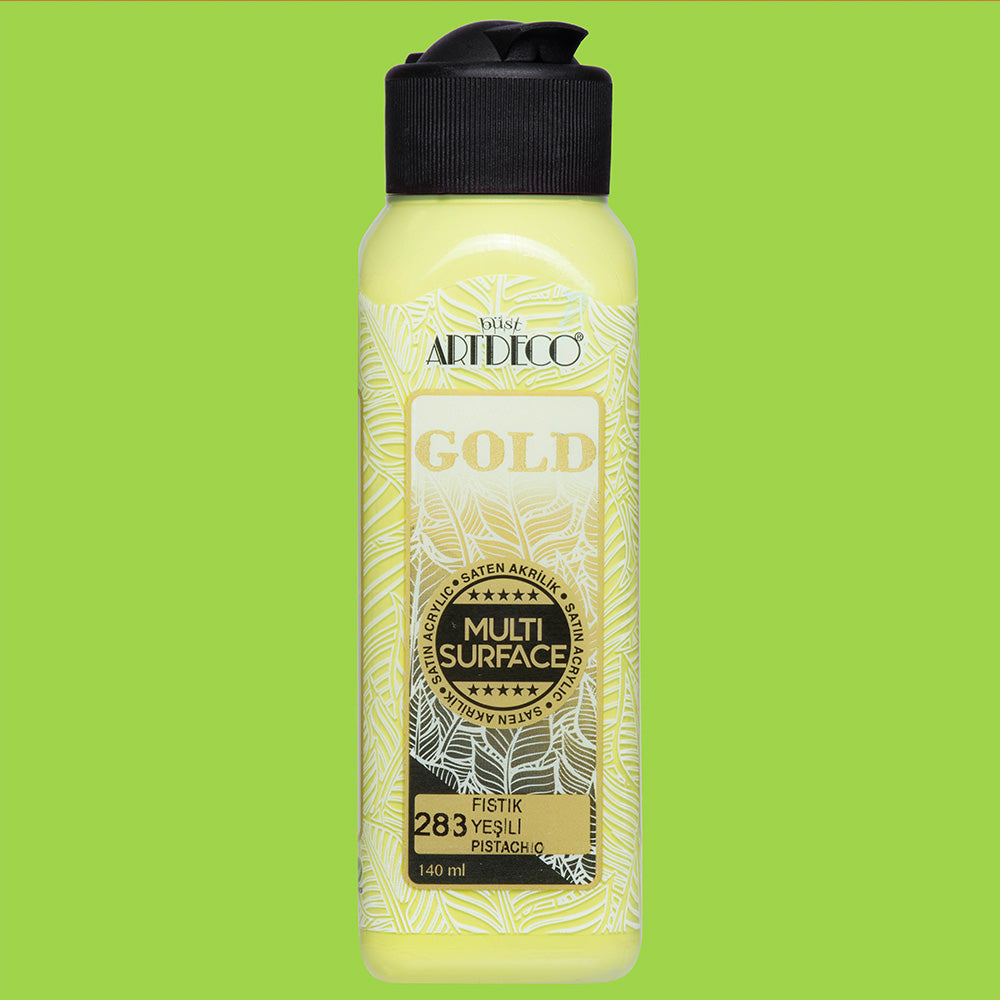 Artdeco Gold Multi-Surface Akrilik Boya 140ml Fıstık Yeşili 283