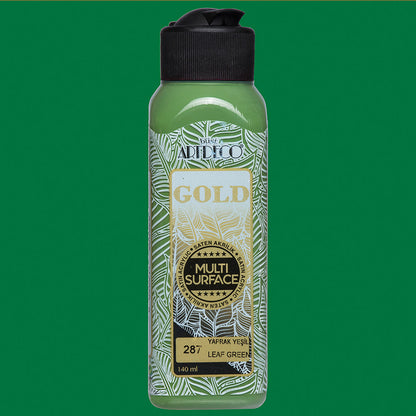 Artdeco Gold Multi-Surface Akrilik Boya 140ml Yaprak Yeşili 287