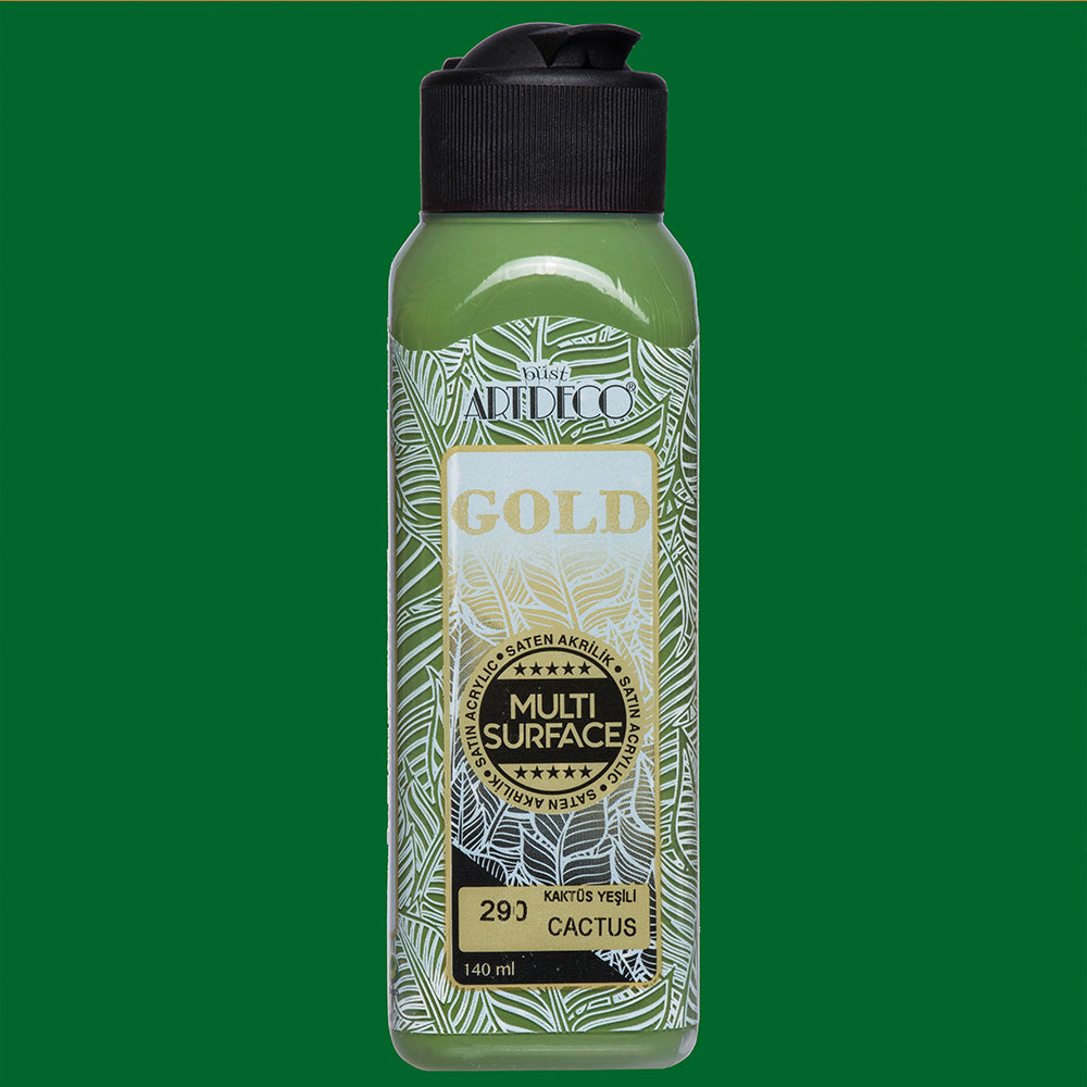 Artdeco Gold Multi-Surface Akrilik Boya 140ml Kaktüs Yeşili 290