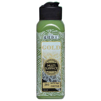 Artdeco Gold Multi-Surface Akrilik Boya 140ml Kaktüs Yeşili 290