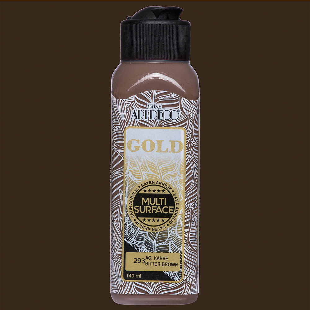 Artdeco Gold Multi-Surface Akrilik Boya 140ml Acı Kahve 293
