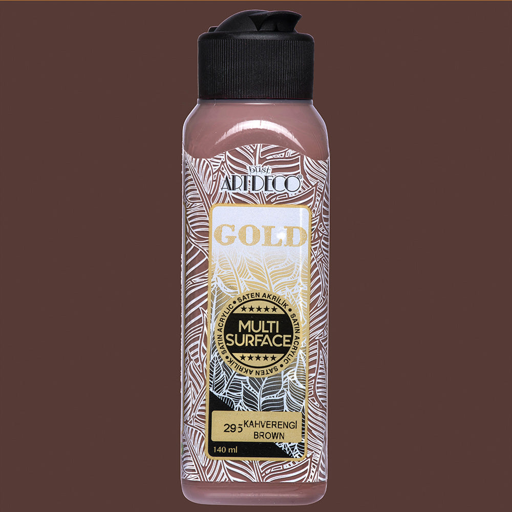 Artdeco Gold Multi-Surface Akrilik Boya 140ml Kahverengi 295
