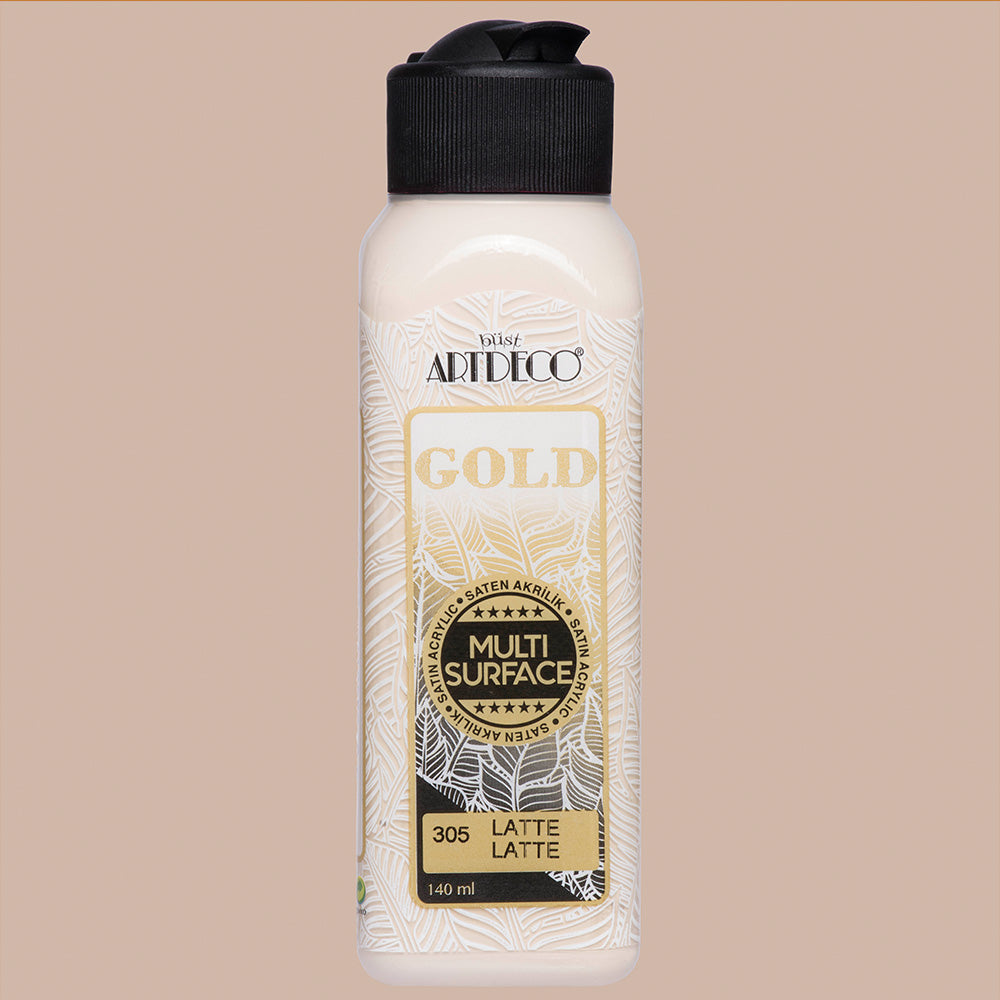 Artdeco Gold Multi-Surface Akrilik Boya 140ml Latte 305