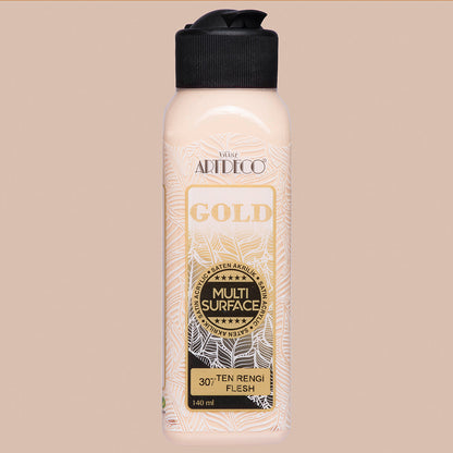 Artdeco Gold Multi-Surface Akrilik Boya 140ml Ten Rengi 307