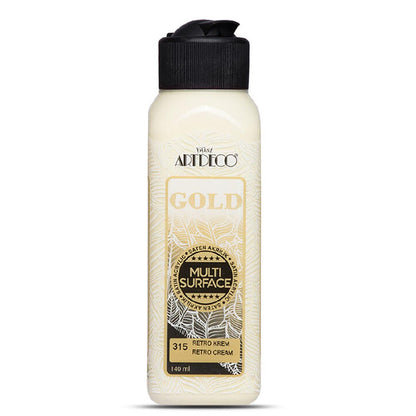 Artdeco Gold Multi-Surface Akrilik Boya 140ml Retro Krem 315