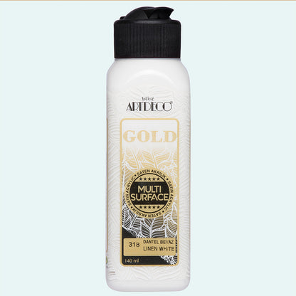 Artdeco Gold Multi-Surface Akrilik Boya 140ml Dantel Beyaz 318