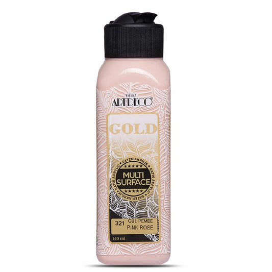 Artdeco Gold Multi-Surface Akrilik Boya 140ml Gül Pembe 321