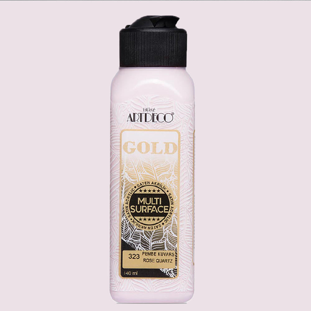 Artdeco Gold Multi-Surface Akrilik Boya 140ml Pembe Kuvars 323