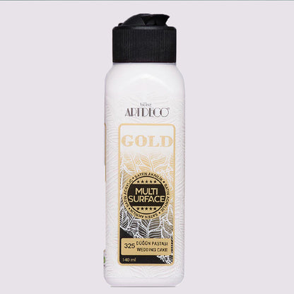 Artdeco Gold Multi-Surface Akrilik Boya 140ml Düğün Pastası 325