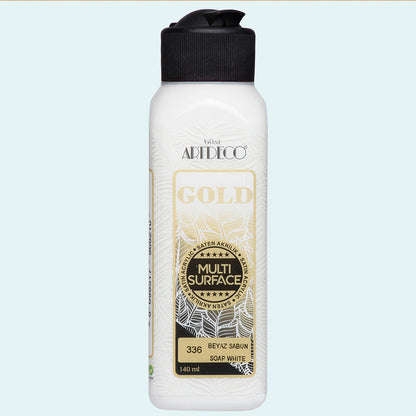Artdeco Gold Multi-Surface Akrilik Boya 140ml Beyaz Sabun 336