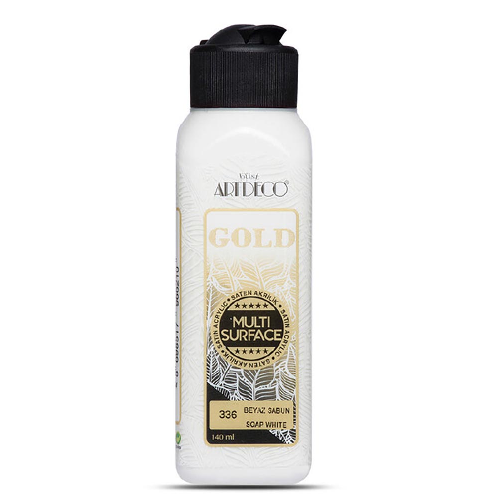 Artdeco Gold Multi-Surface Akrilik Boya 140ml Beyaz Sabun 336