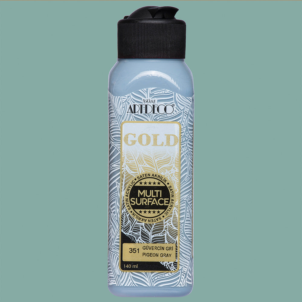 Artdeco Gold Multi-Surface Akrilik Boya 140ml Güvercin Gri 351