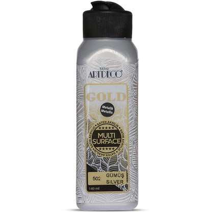 Artdeco Gold Multi-Surface Metalik Akrilik Boya 140ml Gümüş
