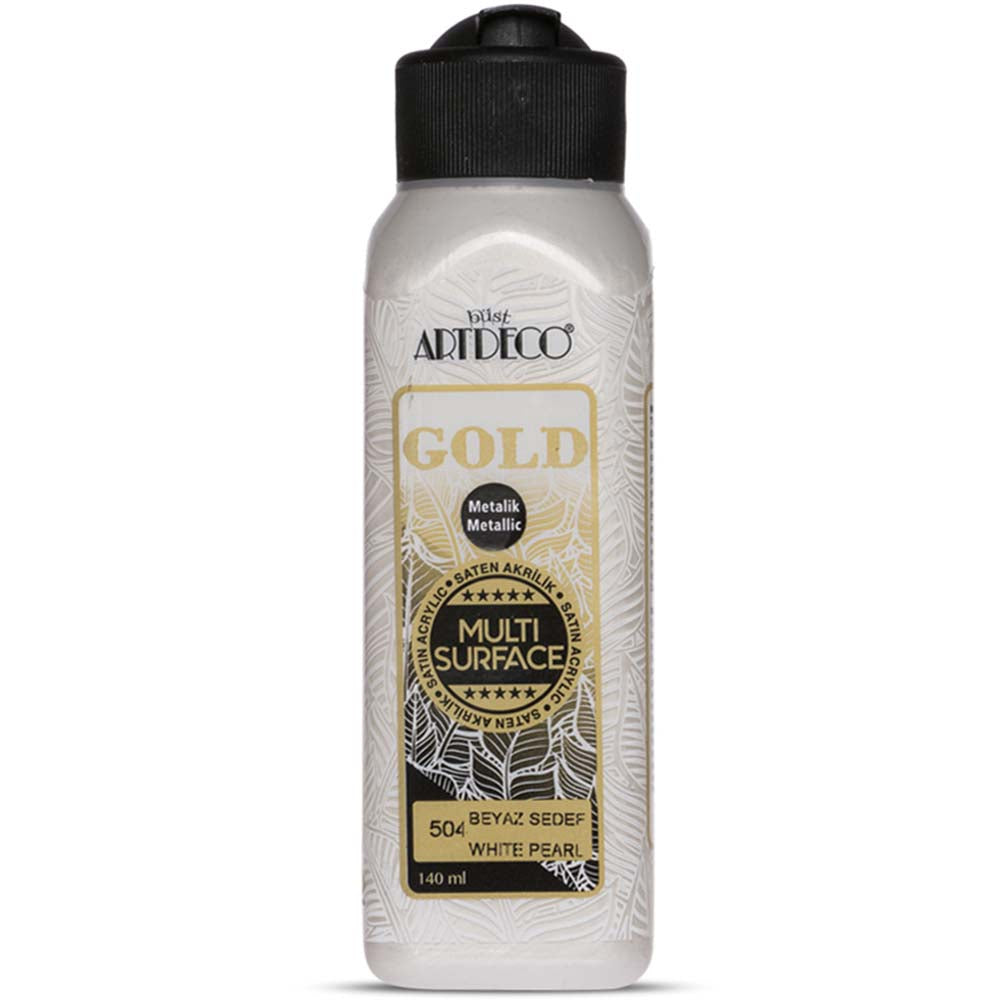 Artdeco Gold Multi-Surface Metalik Akrilik Boya 140ml Sedef