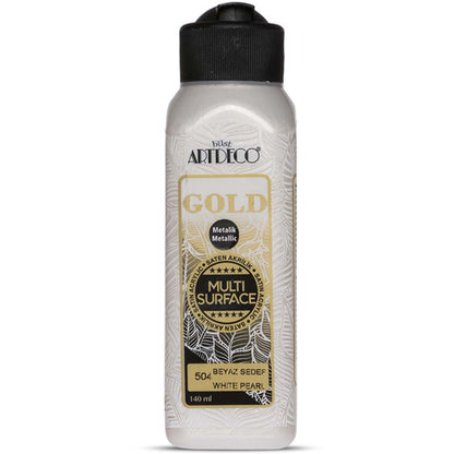 Artdeco Gold Multi-Surface Metalik Akrilik Boya 140ml Sedef