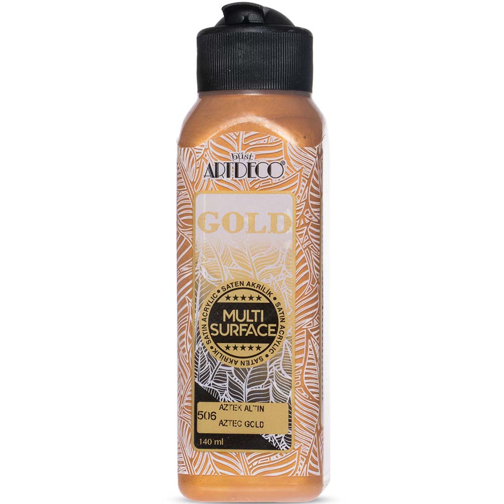 Artdeco Gold Multi-Surface Metalik Akrilik Boya 140ml Aztek Altın
