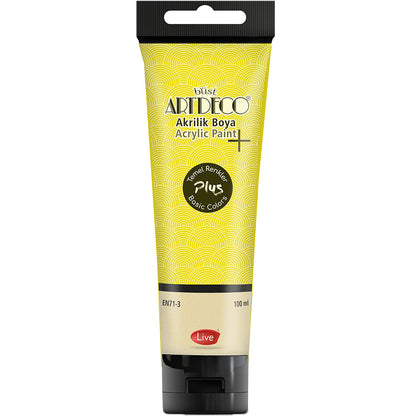 Artdeco Plus Akrilik Boya 100ml Tüp Limon Sarı  403