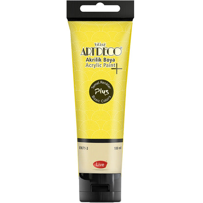 Artdeco Plus Akrilik Boya 100ml Tüp Sarı  405