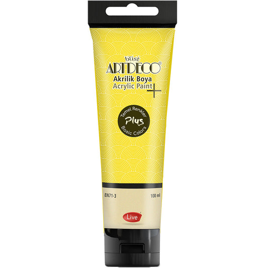 Artdeco Plus Akrilik Boya 100ml Tüp Sarı  405