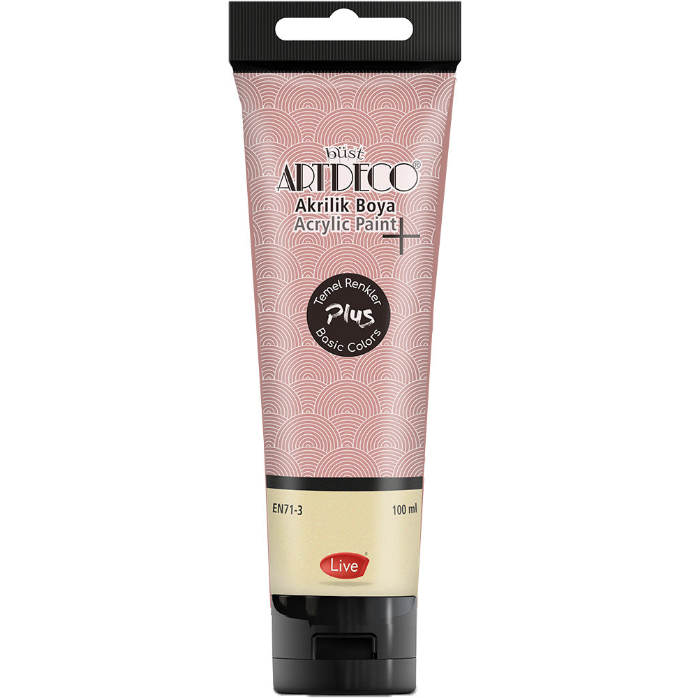 Artdeco Plus Akrilik Boya 100ml Tüp Toz Pembe 433