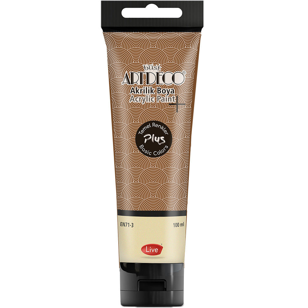 Artdeco Plus Akrilik Boya 100ml Tüp Altın Kahve 482