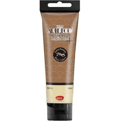 Artdeco Plus Akrilik Boya 100ml Tüp Altın Kahve 482