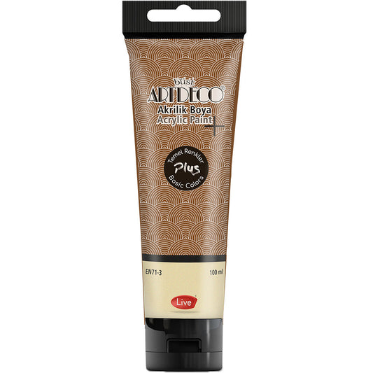 Artdeco Plus Akrilik Boya 100ml Tüp Altın Kahve 482