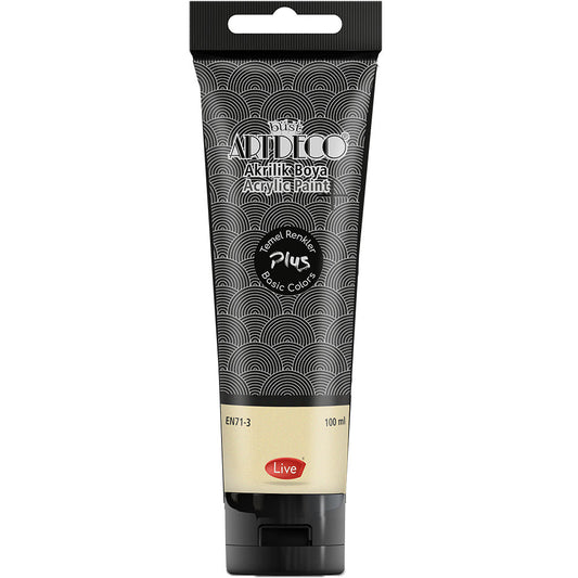 Artdeco Plus Akrilik Boya 100ml Tüp Siyah 500