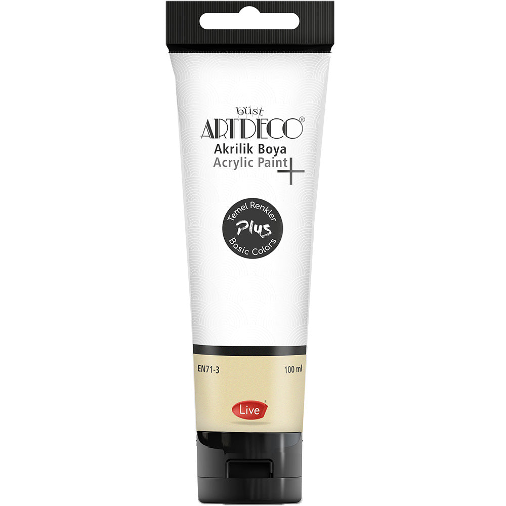 Artdeco Plus Akrilik Boya 100ml Tüp Titanyum Beyazı 502