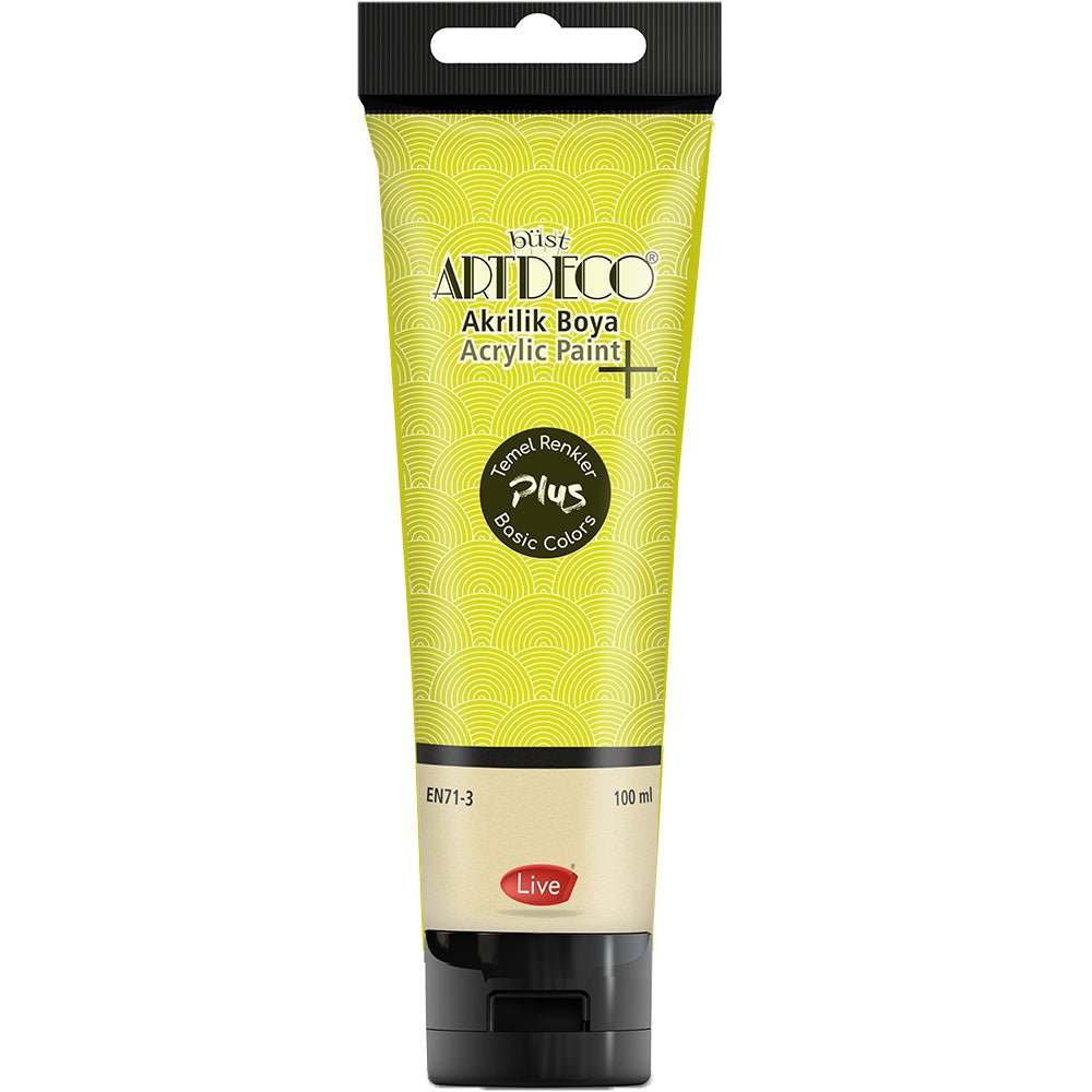 Artdeco Plus Neon Akrilik Boya 100ml Tüp Sarı 510
