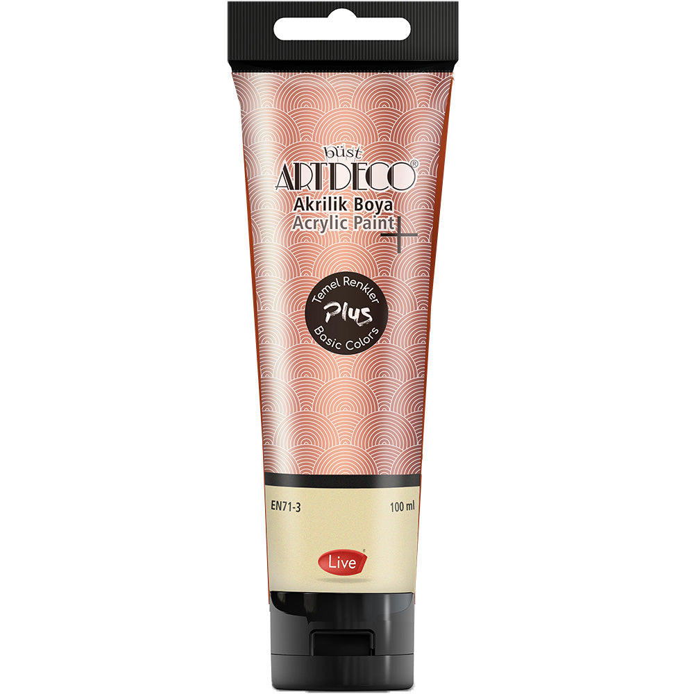 Artdeco Plus Metalik Akrilik Boya 100ml Tüp Bakır 559