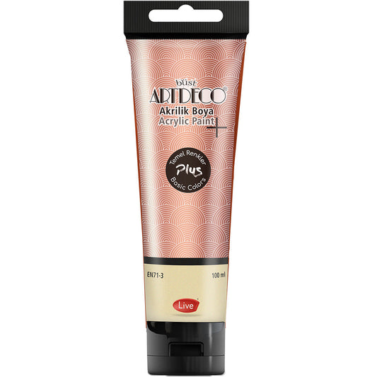 Artdeco Plus Metalik Akrilik Boya 100ml Tüp Bakır 559
