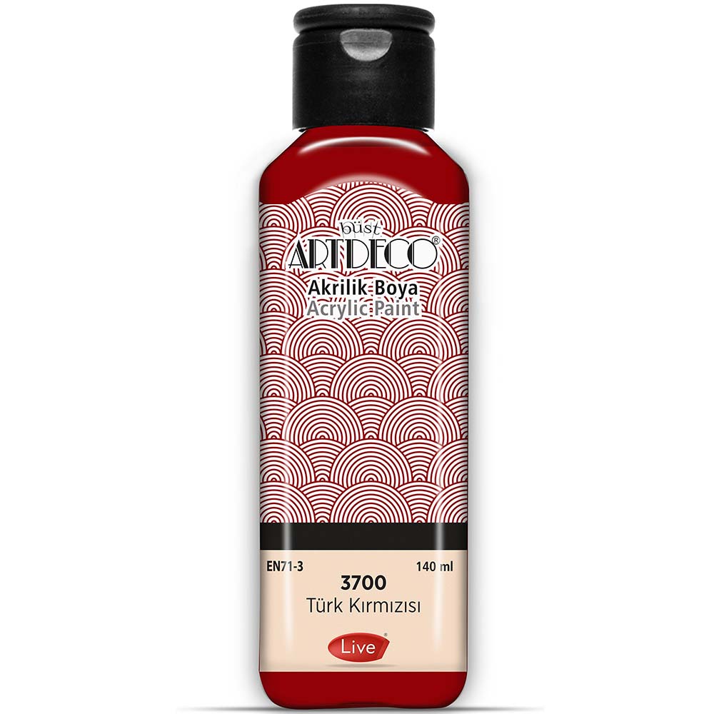 Artdeco Akrilik Boya 140ml Türk Kırmızısı 3700