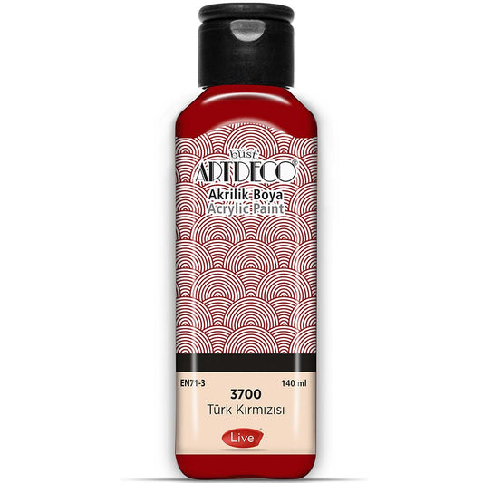 Artdeco Akrilik Boya 140ml Türk Kırmızısı 3700