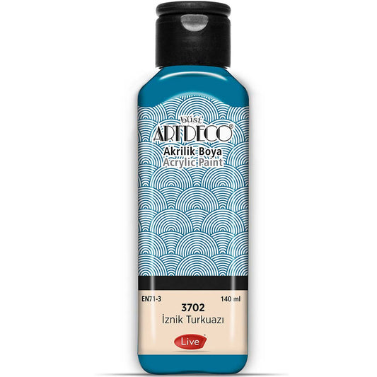 Artdeco Akrilik Boya 140ml İznik Turkuazı 3702