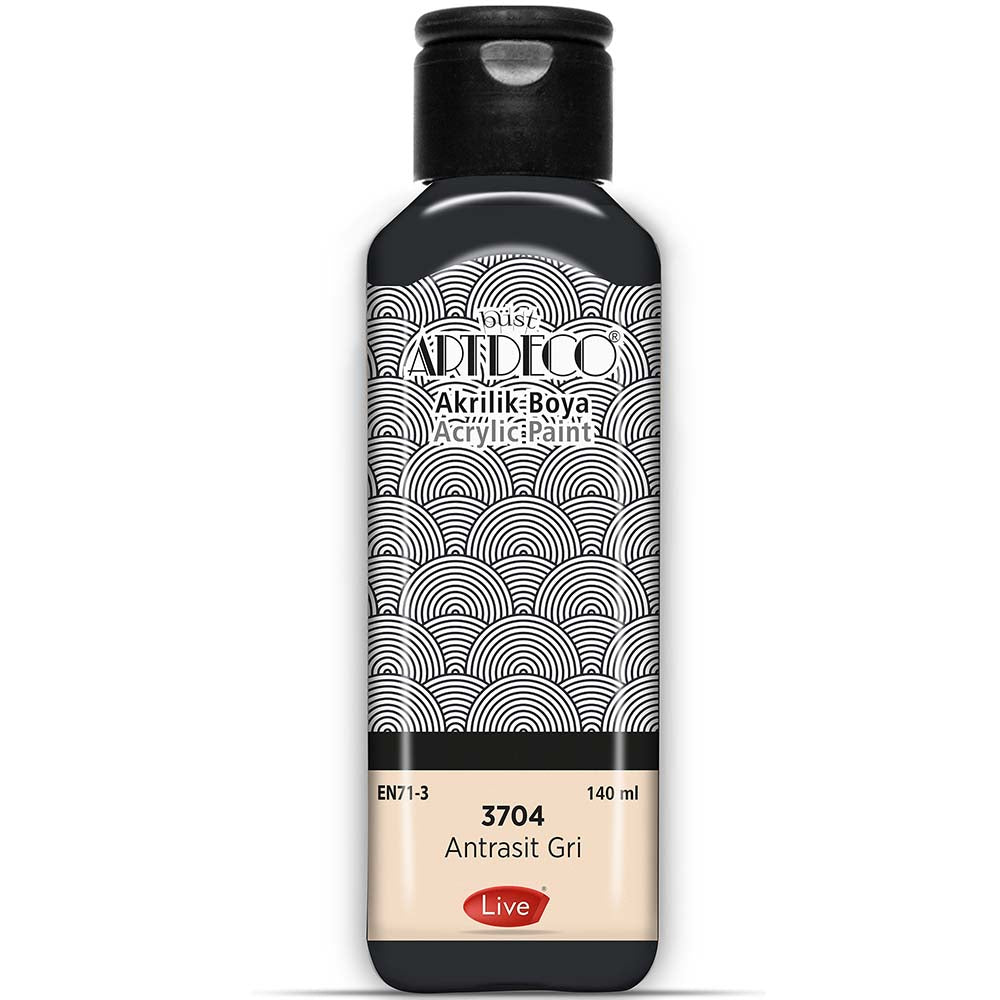 Artdeco Akrilik Boya 140ml Antrasit Gri 3704
