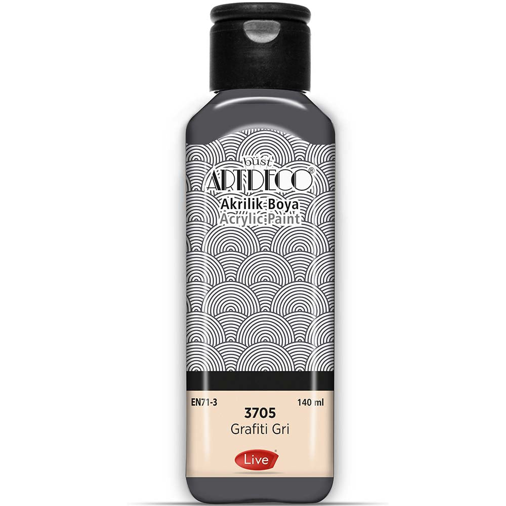 Artdeco Akrilik Boya 140ml Grafiti Gri 3705