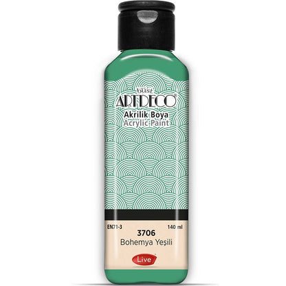 Artdeco Akrilik Boya 140ml Bohemya Yeşili 3706
