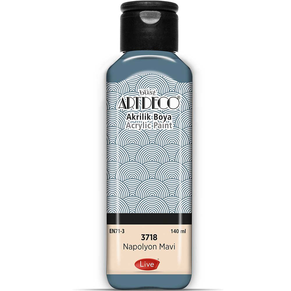 Artdeco Akrilik Boya 140ml Napolyon Mavi 3718
