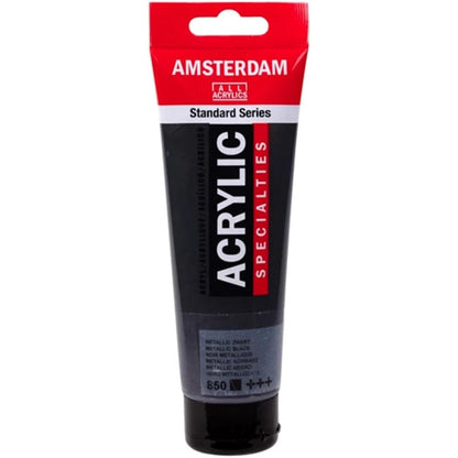 Amsterdam Acrylic 120ml Metallic Black 850