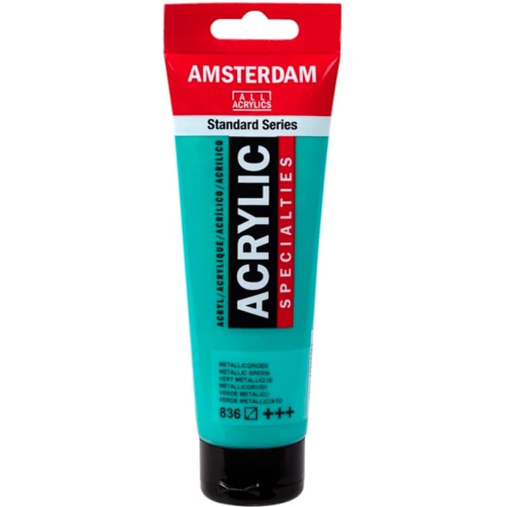 Amsterdam Acrylic 120ml Metallic Green 836