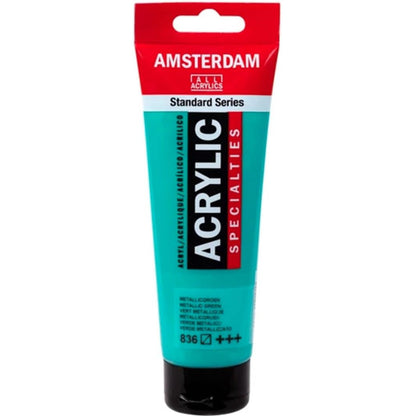 Amsterdam Acrylic 120ml Metallic Green 836