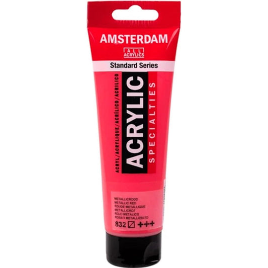 Amsterdam Acrylic 120ml Metallic Red 832